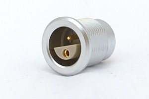 Fixed receptacle for melt temperature sensor